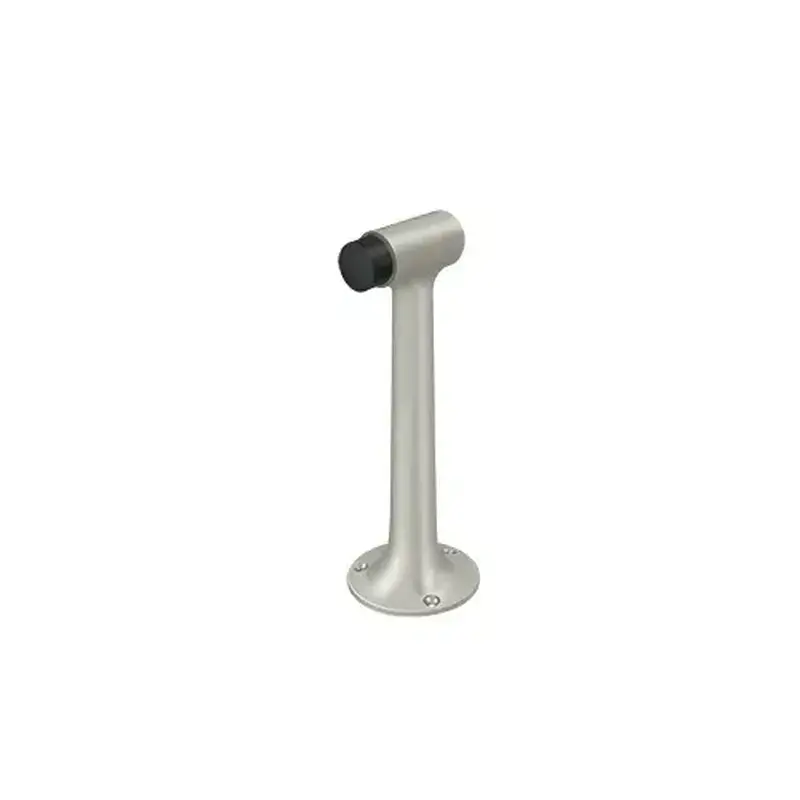 Deltana DSF800U15 Floor Mount, 8" Bumper, HD, Solid Brass in Brushed Nickel