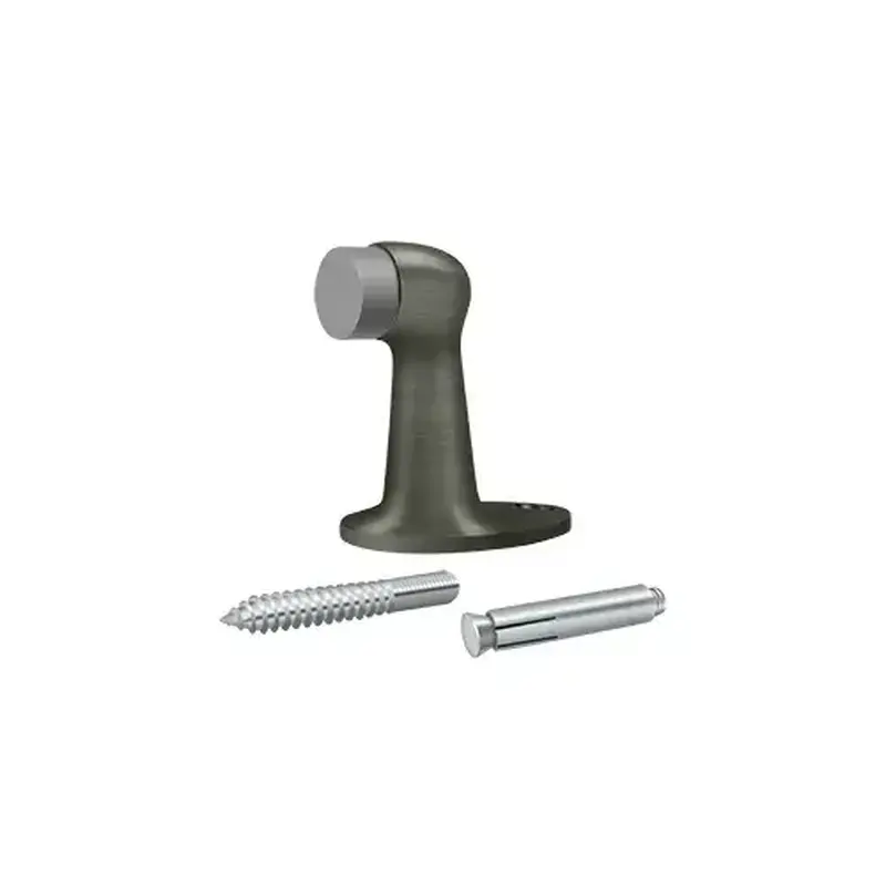 Deltana FDB278U15A Floor Door Bumper 2-7/8", Solid Brass in Antique Nickel