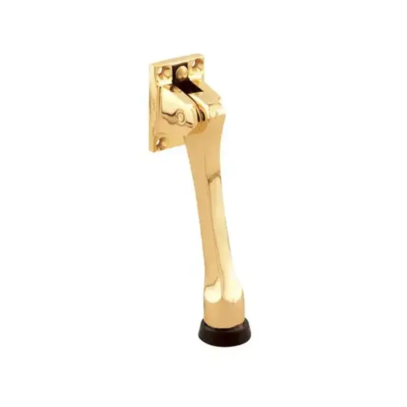CRL J4572 Brass Door Mounted 4-1/2" Heavy-Duty Stop and Holder