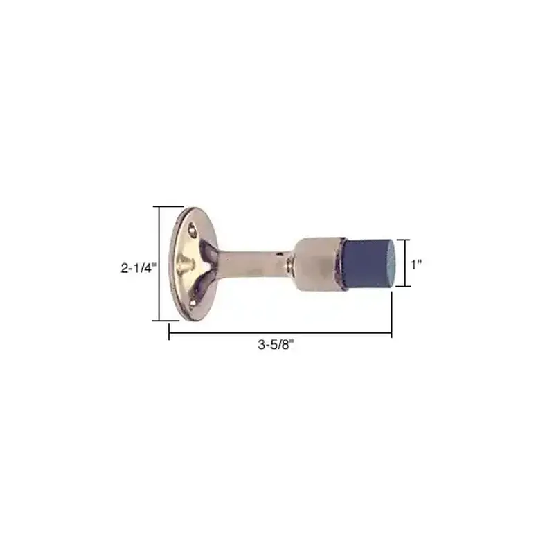 CRL J4596 Brass Wall Mounted Heavy-Duty Door Base Stop