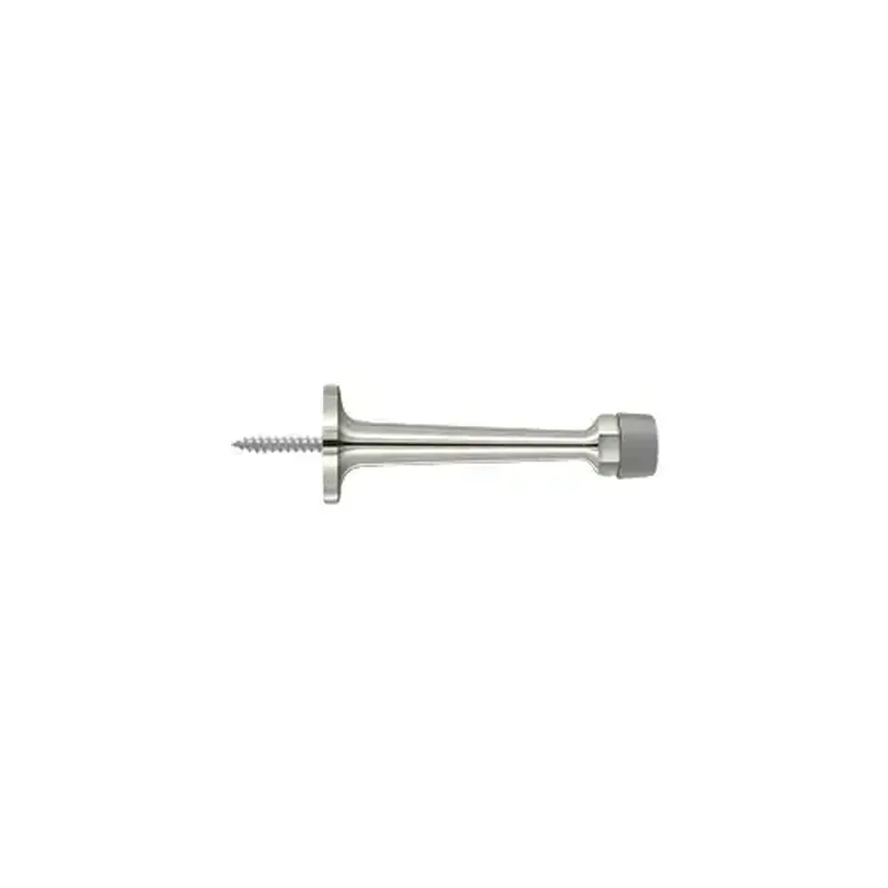 Deltana BDS30U14 3-1/4" Baseboard Door Bumper, Solid Brass in Polished Nickel