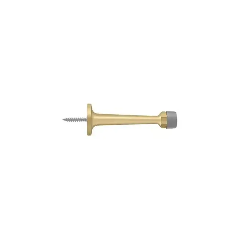 Deltana BDS30U4 3-1/4" Baseboard Door Bumper, Solid Brass in Brushed Brass