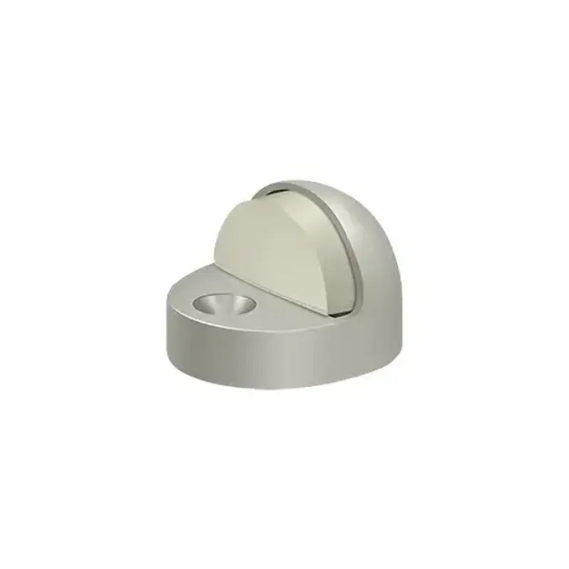 Deltana DSHP916U15 Dome Stop High Profile, Solid Brass in Brushed Nickel