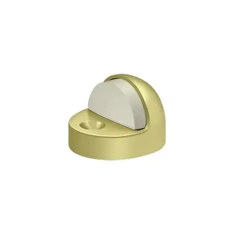 Deltana DSHP916U3 Dome Stop High Profile, Solid Brass in Polished Brass