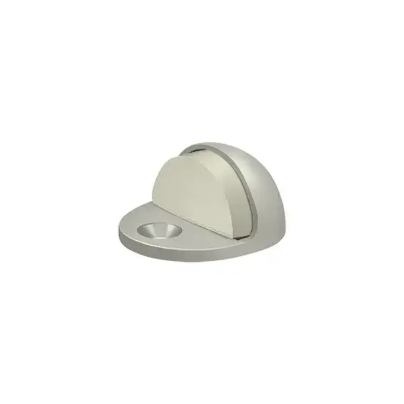 Deltana DSLP316U15 Dome Stop Low Profile, Solid Brass in Brushed Nickel