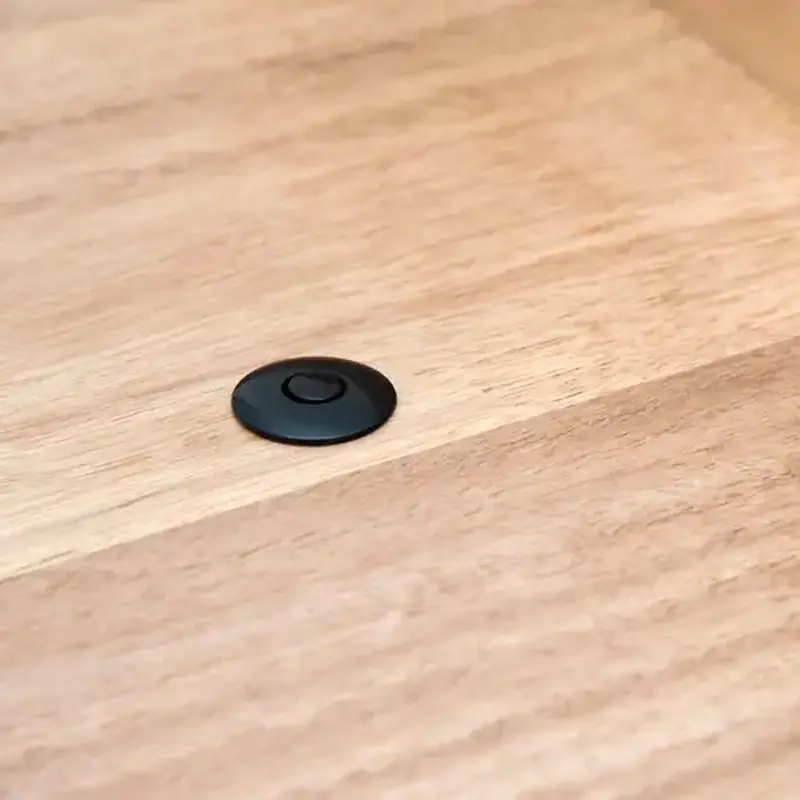 Rockwood 495-BLK Concealed Magnetic Door Stop, 693/BLK Flat Black Powder Coated