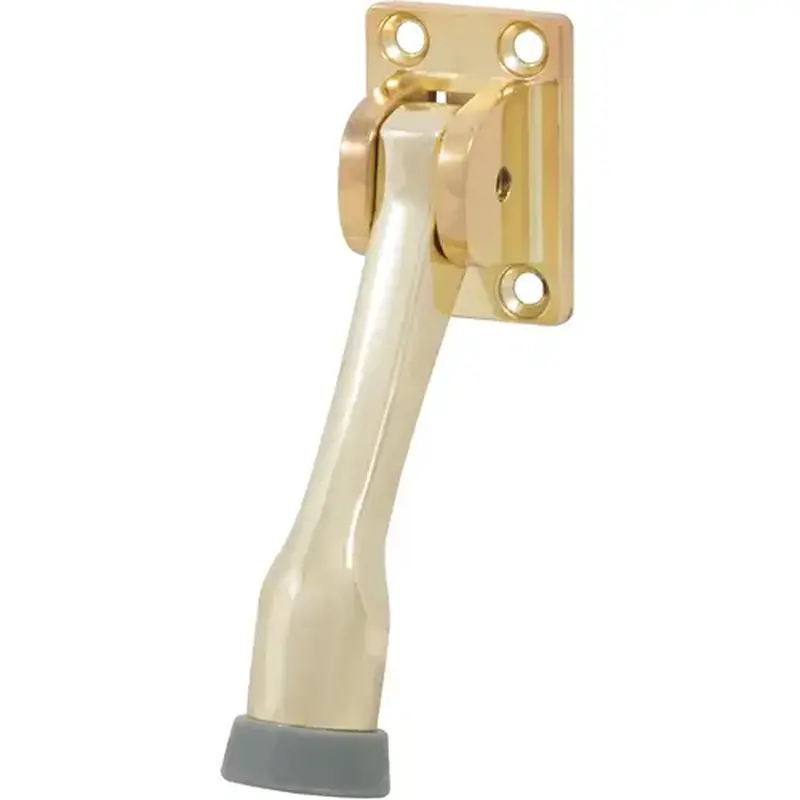 Stone Harbor Hardware 31465-3 4" Heavy-Duty Kick-Down Door Stop - Polished Brass