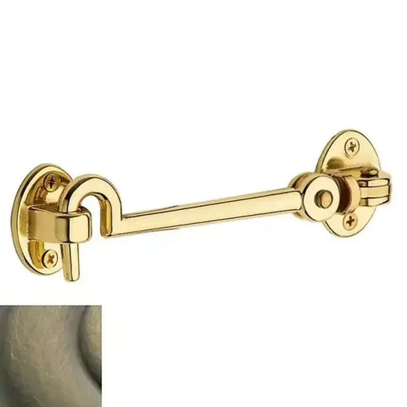 Baldwin 0952050 5-1/2" Swivel Cabin Door Hook Antique Brass Finish