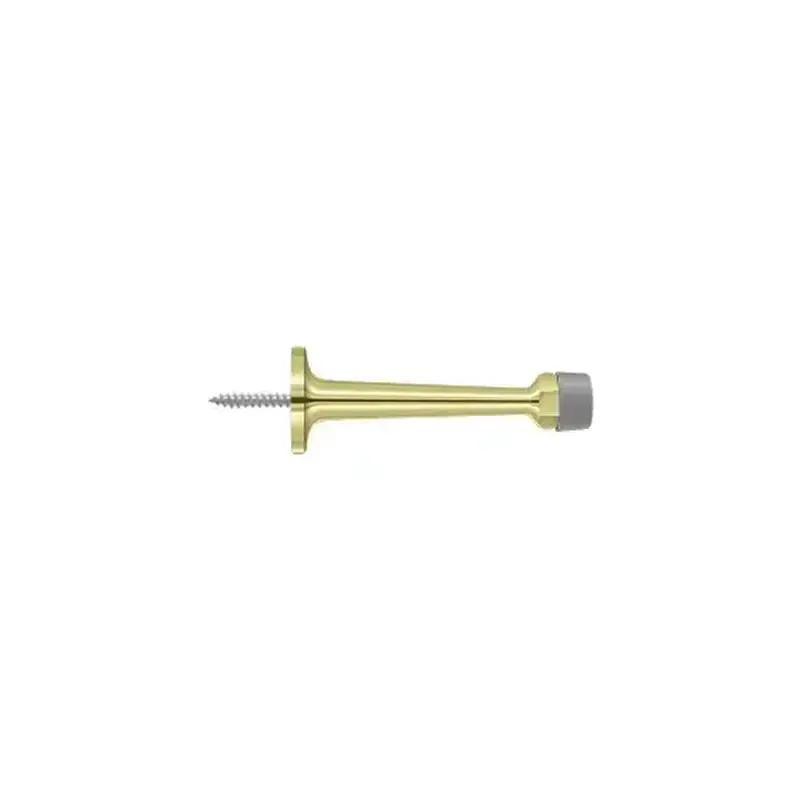 Deltana BDS30U3 3-1/4" Baseboard Door Bumper, Solid Brass in Polished Brass