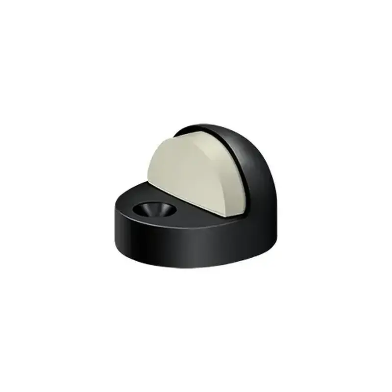 Deltana DSHP916U19 Dome Stop High Profile, Solid Brass in Paint Black