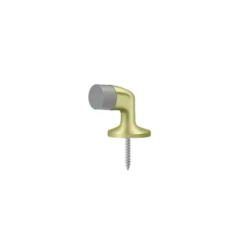 Deltana FDB138U3-UNL Floor Door Bumper 1-3/8", Solid Brass in Unlacquered Brass