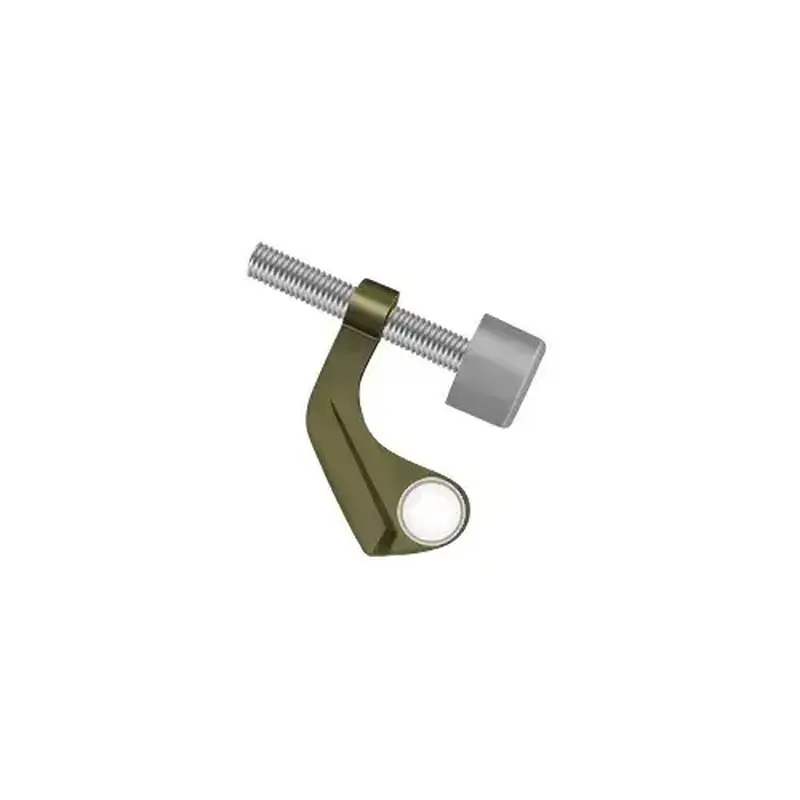 Deltana HPS88U5 Hinge Pin Stop, Hinge Mounted for Steel Hinges in Antique Brass