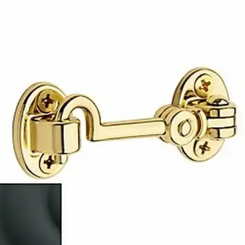 Baldwin 0950190 2-1/2" Swivel Cabin Door Hook Satin Black Finish