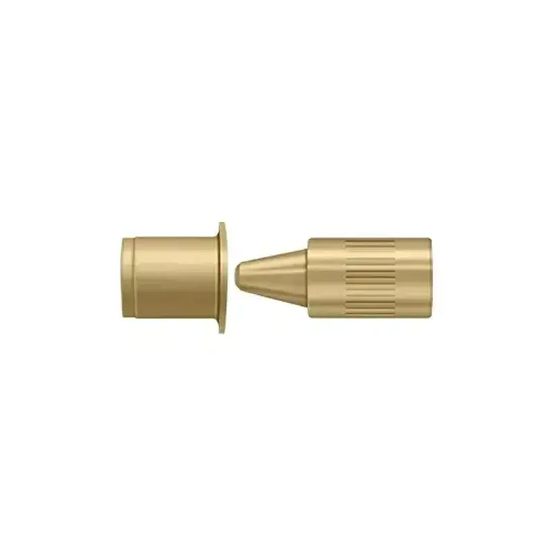 Deltana 44368US4 Hinge Pin Stop, Door Mounted in Brushed Brass