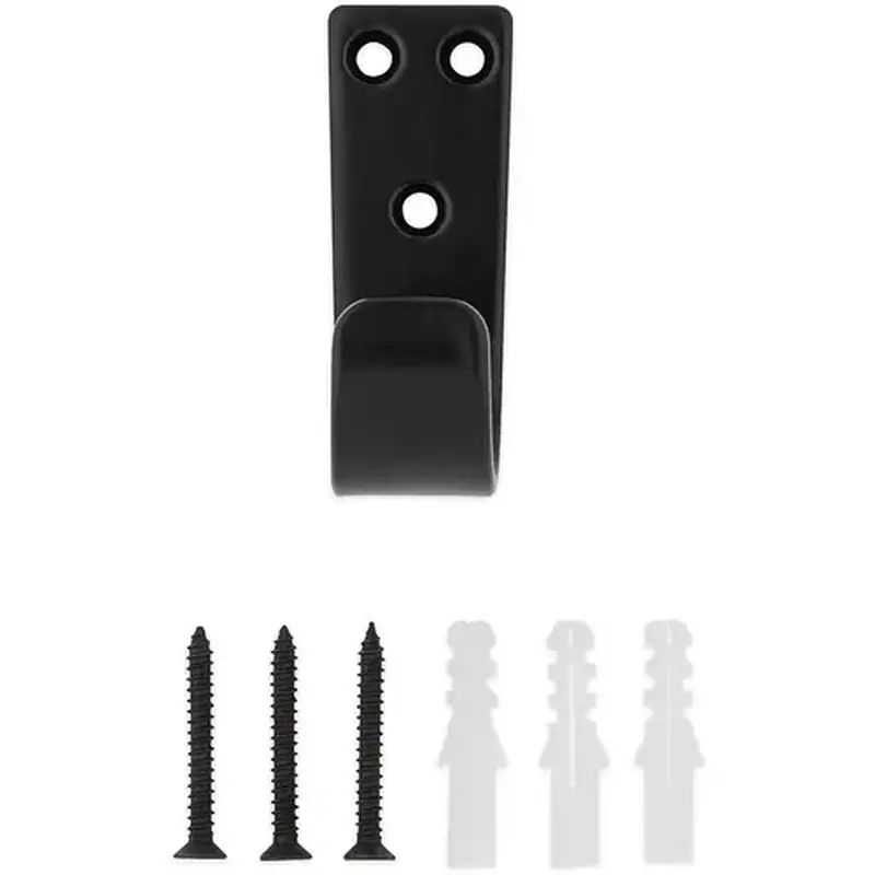 National Hardware N337-900 V1451 Cooper Multipurpose Hook - pack of 2 - Matte Black