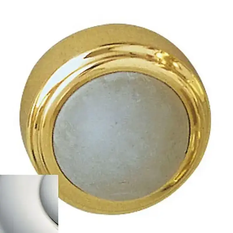 Baldwin 4252140 Convex Wall Bumper Bright Nickel Finish