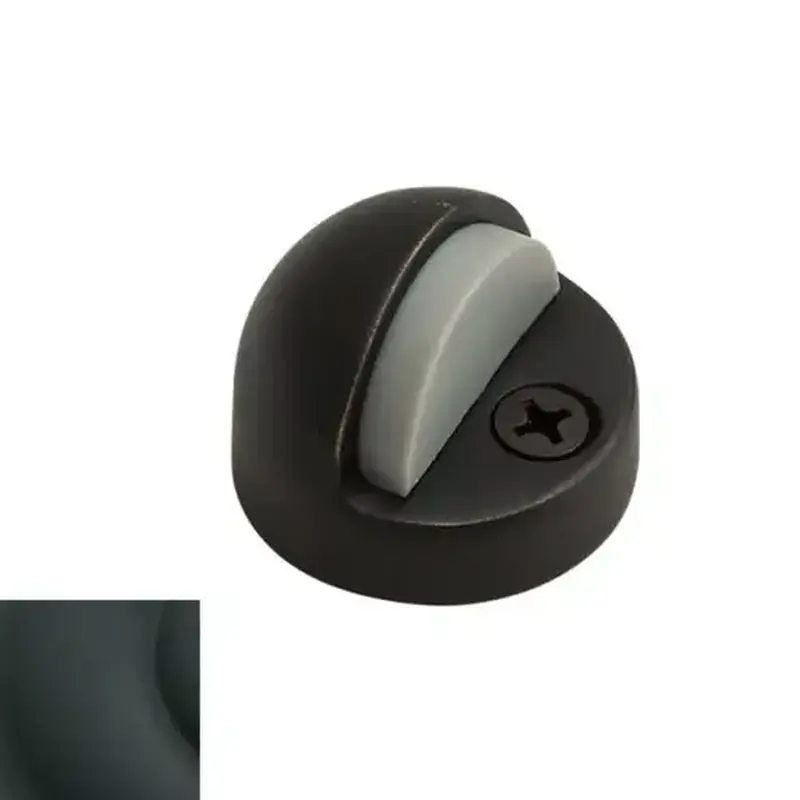 Baldwin 4010190 1-3/8" Dome Floor Bumper Satin Black Finish