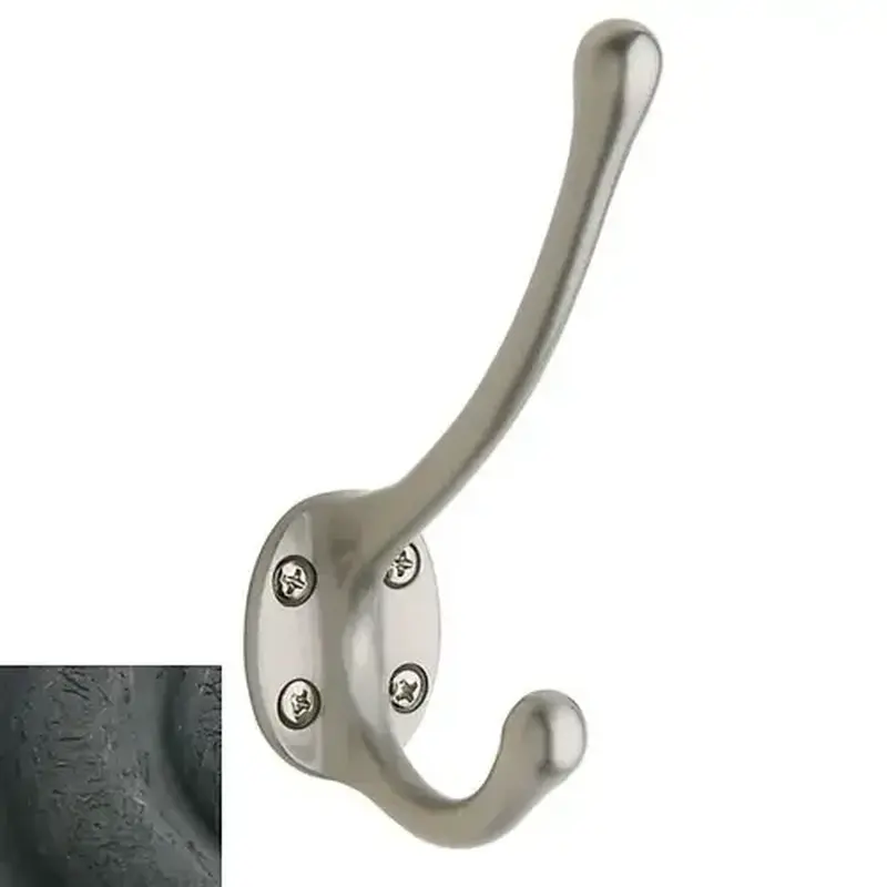 Baldwin 0742402 Costume Hook Distressed Oil Rubbed Bronze Finish