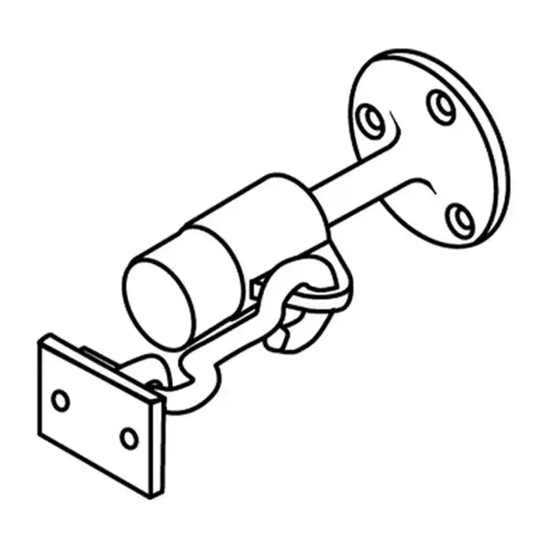 Trimco 1206626 1206 Wall Stop and Holder, Satin Chrome