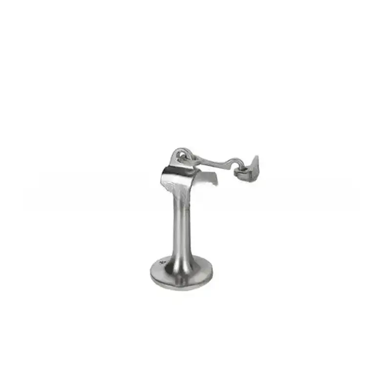 Trimco 12245626 5-3/4" Floor Stop with Hook Holder Satin Chrome Finish