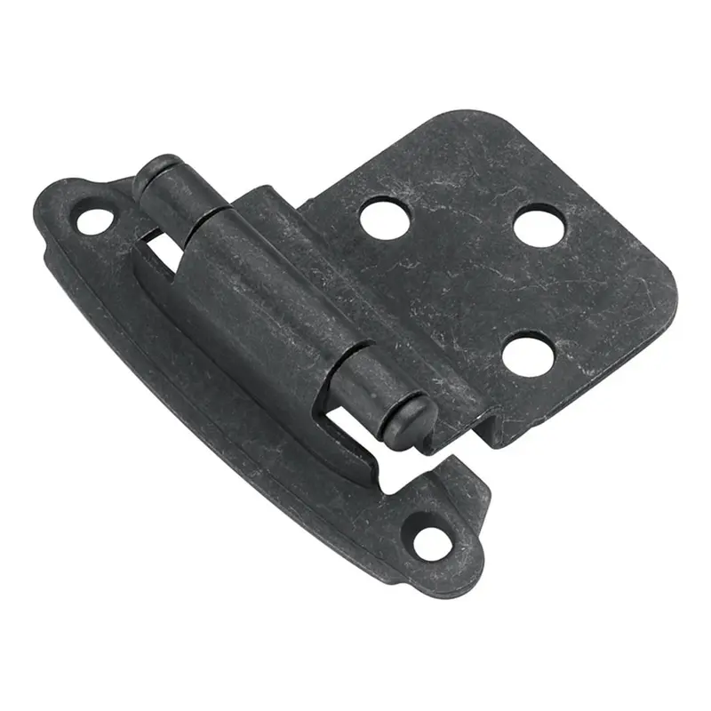 3/8" Inset Semi-Concealed Cabinet HingeBlack Iron