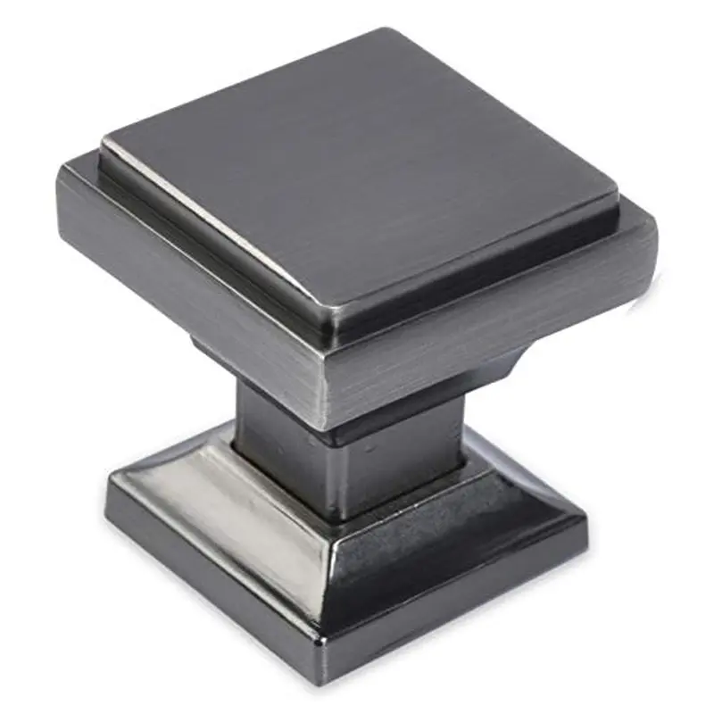 Antique Nickel Square Cabinet Knobs - SHKM002-AN-5