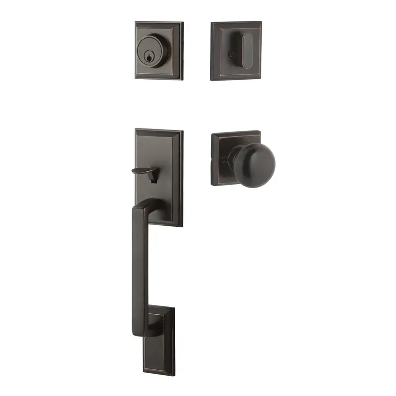 Ellington Entry Set with Walker KnobOil Rubbed Bronze