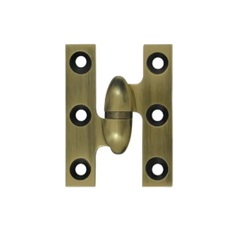Olive Knuckle Hinge, 2" x 1 - 1/2"Antique Brass / Left Hand