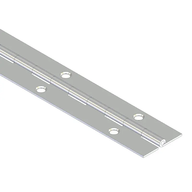 Stainless Steel Piano Hinge with Holes1 - 1/16"