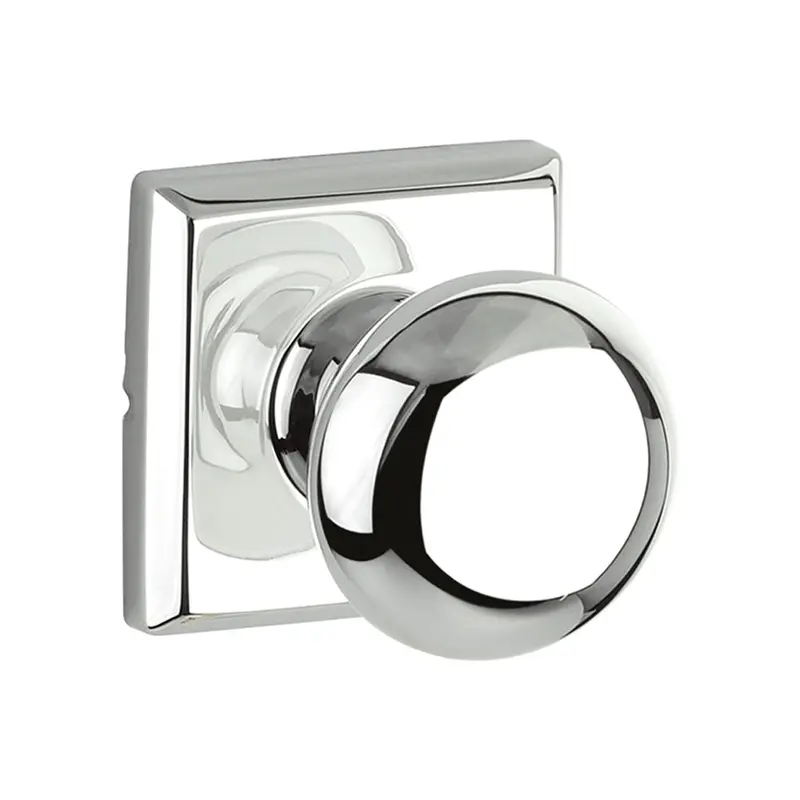 Walker Knob with Ellington RosettePolished Chrome / Passage