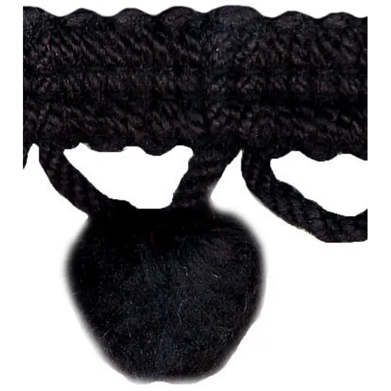 Ball Fringe 1-3/8" - R01 Black