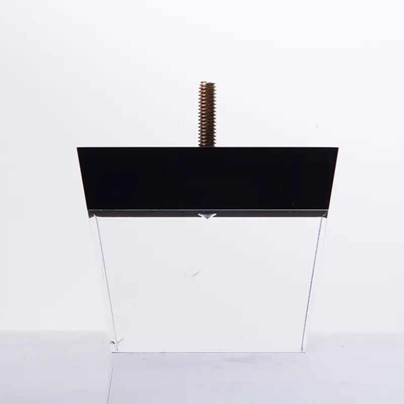 Acrylic Leg w/ Black Top 3" Tall 4"-3"