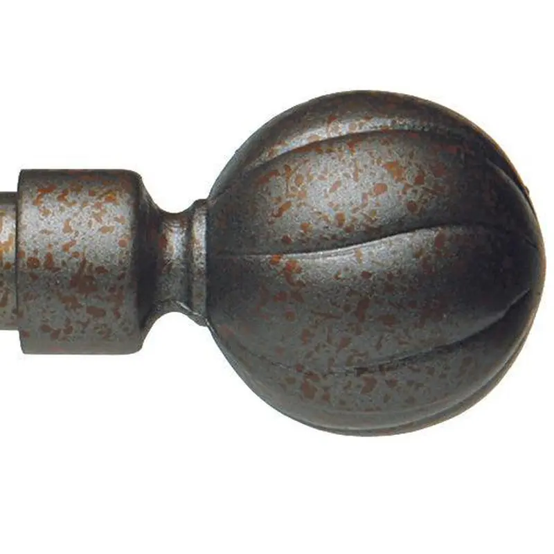 Bola Finial Black Silver 1 3/1