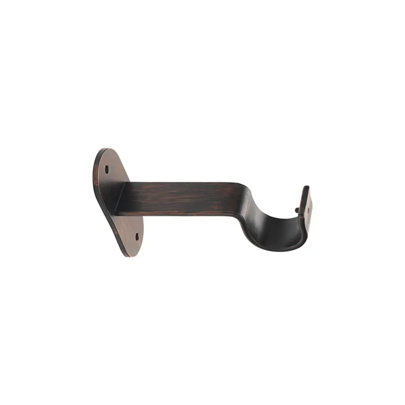 Select Drapery Wall Bracket Iron Works - Various Sizes / Colors3/4" / Black Copper #815