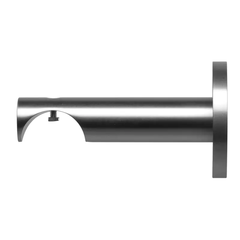 Single Wall Bracket For 40mm, 100mm Proj Satin Nickel