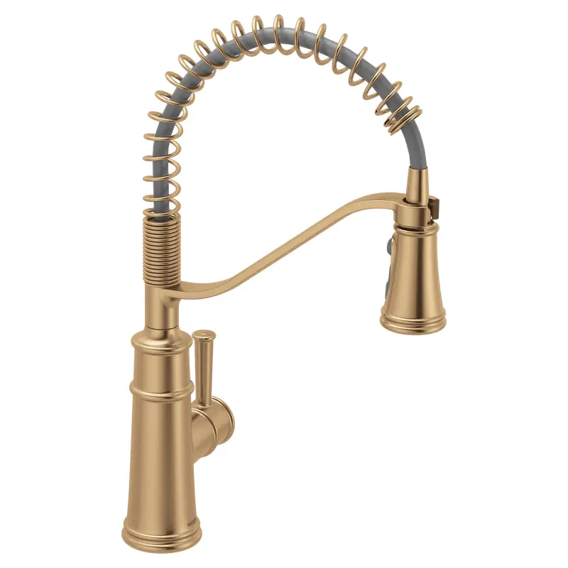 Belfield One-Handle Pre-Rinse Spring Pulldown Kitchen FaucetChrome