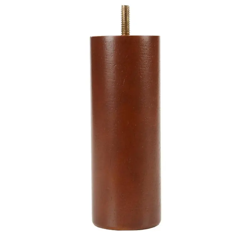 Walnut Cylinder Leg 2.25" diam. x 6" Tall  B