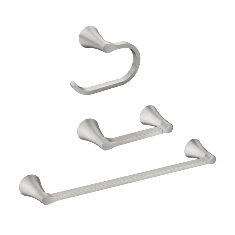 Graeden Chrome pivoting paper holder towel bar towel ringChrome