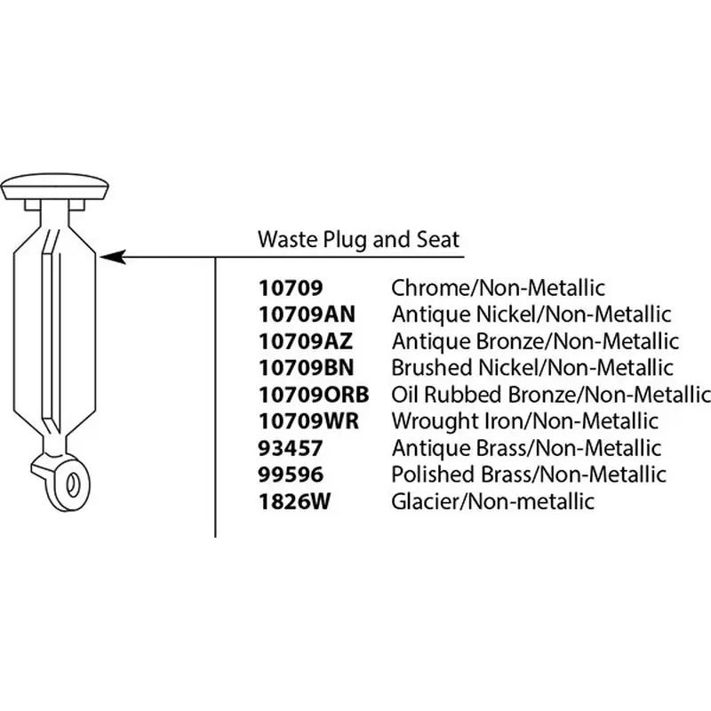 Moen Glacier Drain Plug & SeatGlacier