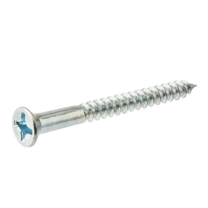 #8 x 1 in. Zinc Plated Phillips Flat Head Wood Screw (100-Pack)0.42 / 0.42 lb / 1 in