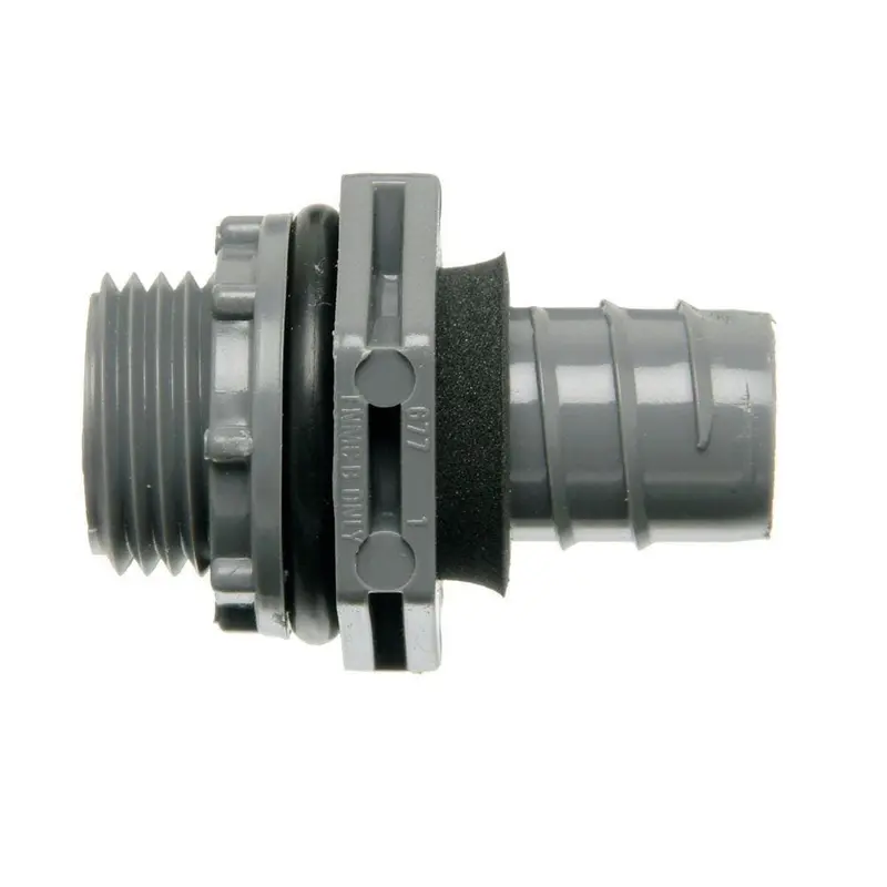 1/2 in. Straight Non-Metallic Liquid Tight 1-Piece PVC Fitting (Case of 30).72 / 30 / 1/2