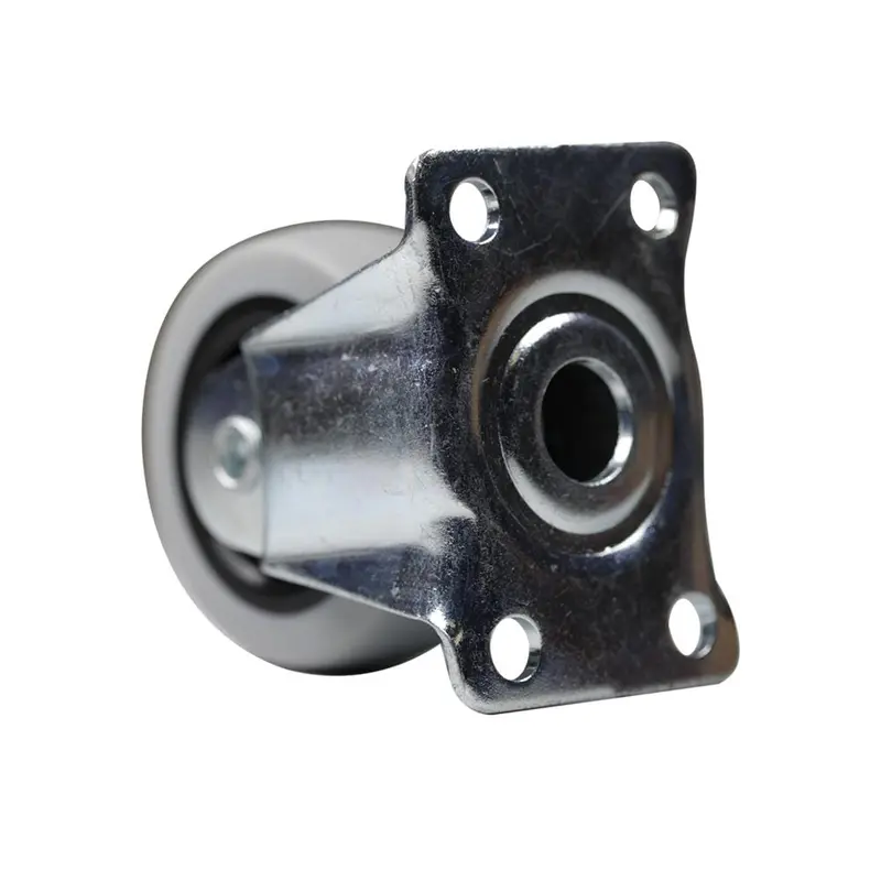 2 in. Medium Duty Gray TPR Rigid Plate Caster with 90 lbs. Weight Capacity.258 / each