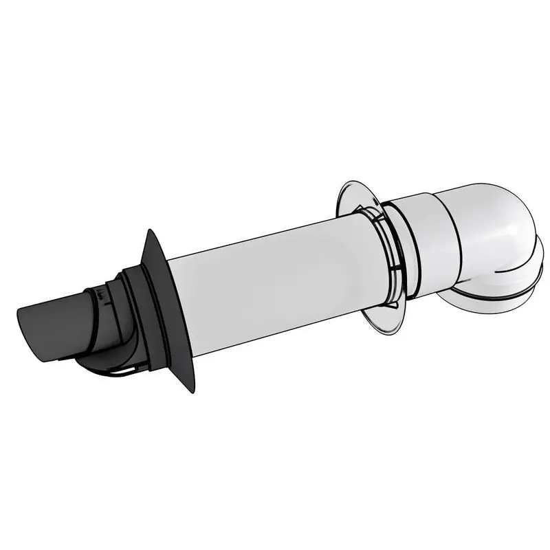 2 in. / 4 in. x 21 in. Plastic Condensing Horizontal Termination Vent Kit2.2 / each