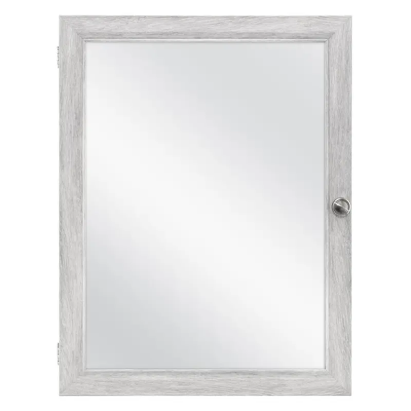 20 in. x 26 in. Recessed or Surface Mount Framed Medicine Cabinet in Gray15.79 / each