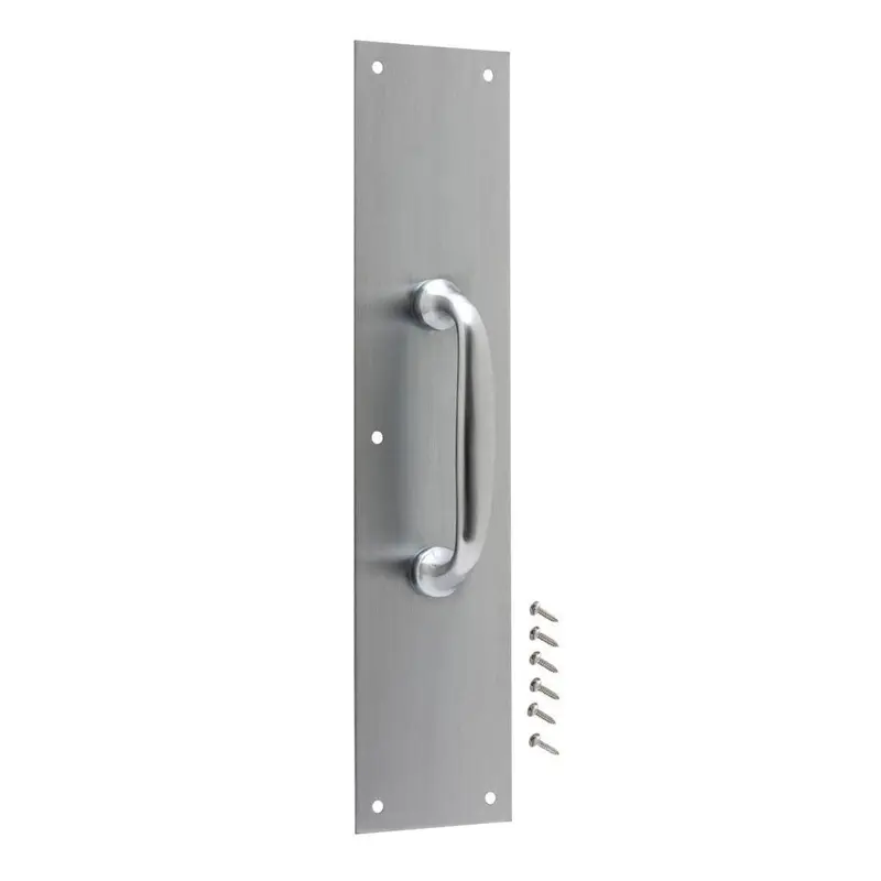 3-1/2 in. x 15 in. Satin Aluminum Pull Plate
