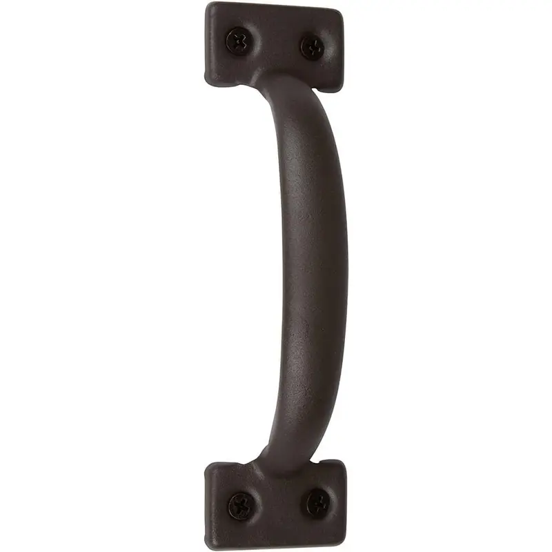 6-1/2 in. Bronze Barn Door Hardware Square Pull Handle