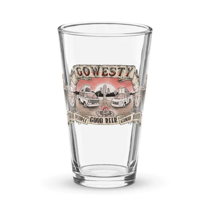 Desert Vulture Shaker Pint Glass