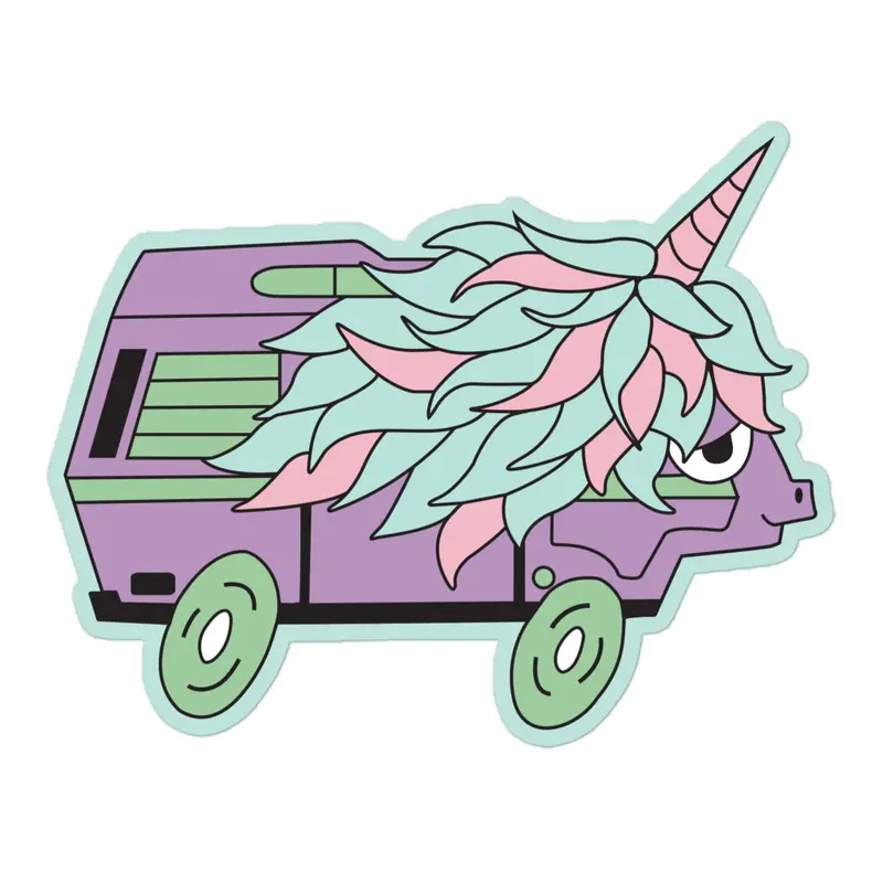 High-Top Hazel Unicorn Sticker33