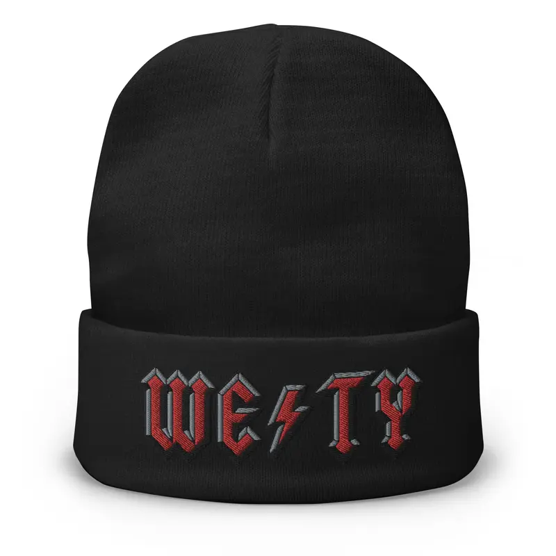 High Voltage Westy Embroidered BeanieBlack