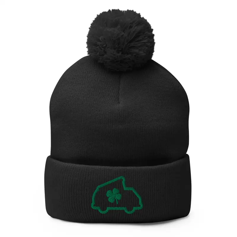 Lucky Westy Pom-Pom BeanieBlack